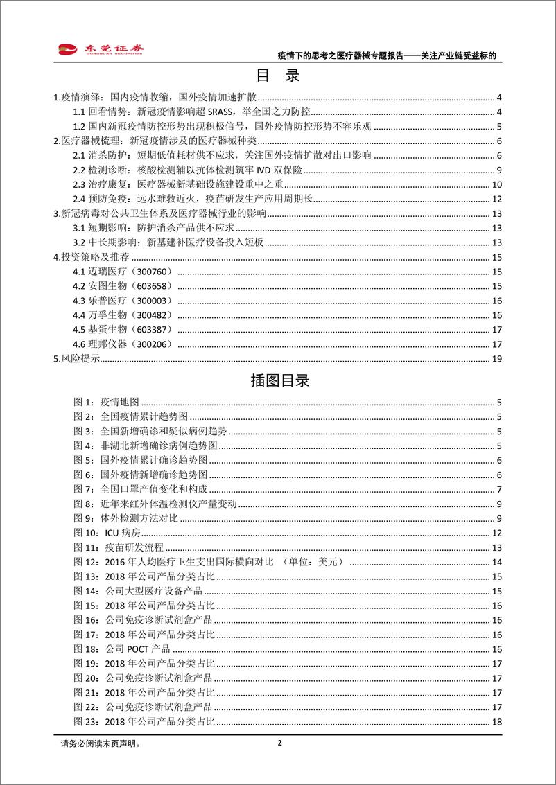 《医药生物行业疫情下的思考之医疗器械专题报告：关注产业链受益标的-20200306-东莞证券-20页》 - 第3页预览图