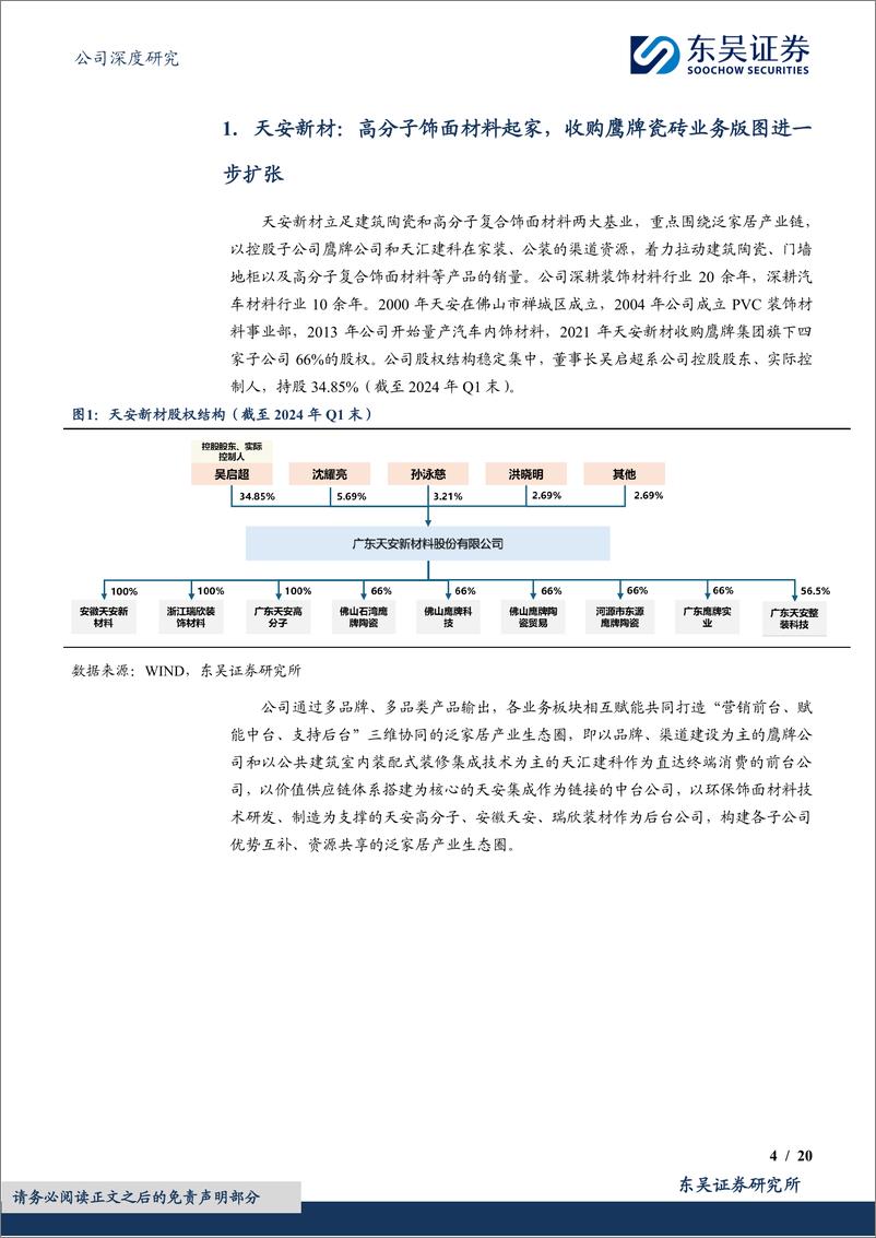 《东吴证券-天安新材-603725-鹰牌陶瓷稳步扩张，布局泛家居产业链》 - 第4页预览图