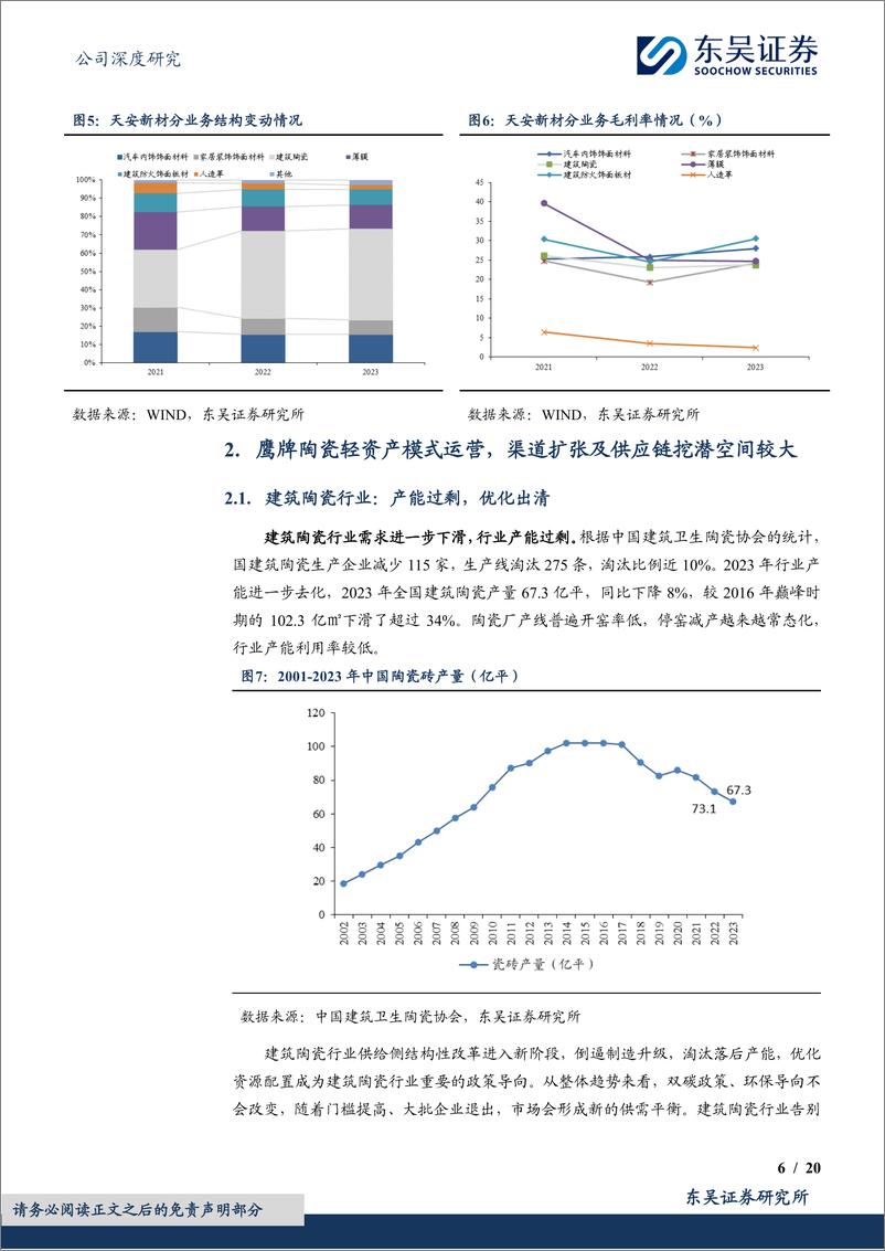 《东吴证券-天安新材-603725-鹰牌陶瓷稳步扩张，布局泛家居产业链》 - 第6页预览图