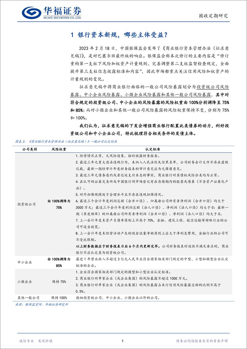 《信用周观察：银行资本新规，哪些主体受益？-20230226-华福证券-21页》 - 第5页预览图