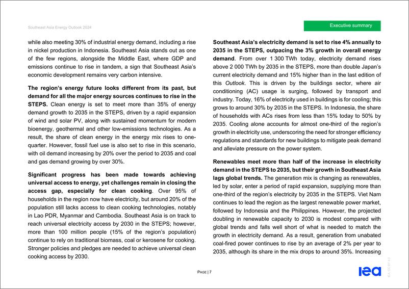 《世界能源展望特别报告—东南亚能源展望2024-200页》 - 第7页预览图