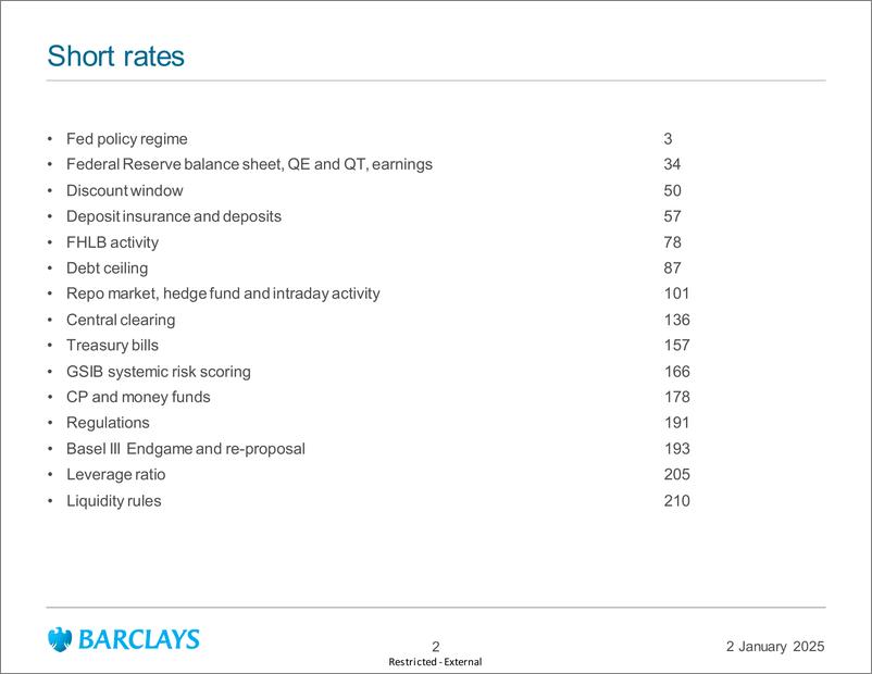 《Barclays_US_Money_Markets_US_short_interest_rate_primer》 - 第2页预览图