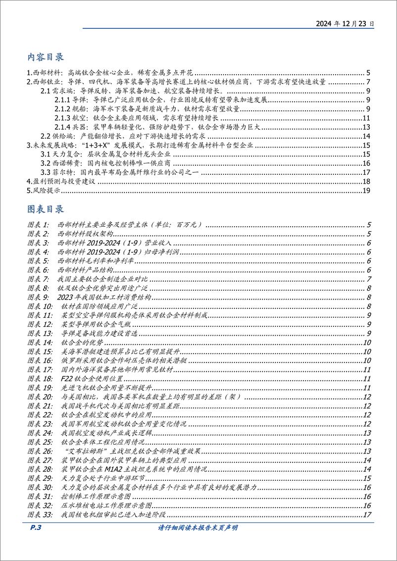 《西部材料(002149)稀有金属材料平台，新一轮放量军品领先受益者-241223-国盛证券-20页》 - 第3页预览图