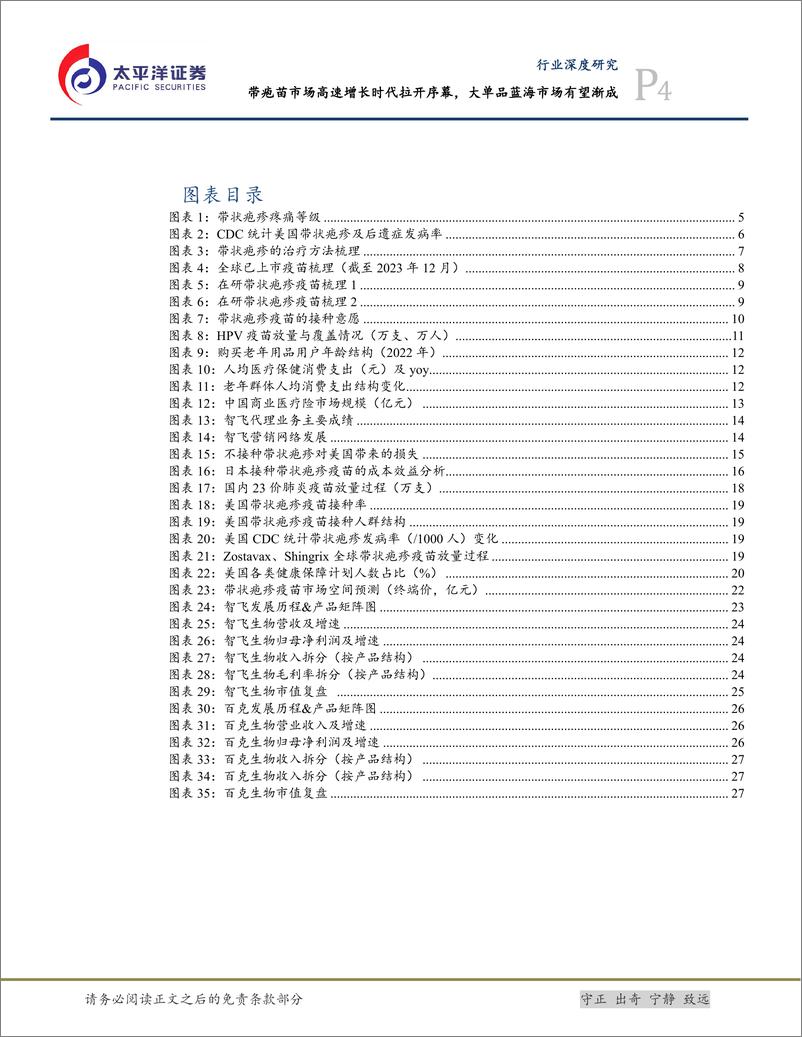 《太平洋：生物医药Ⅱ行业深度研究-带疱苗市场高速增长时代拉开序幕-大单品蓝海有望渐成》 - 第4页预览图