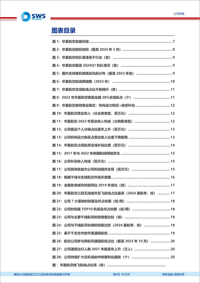 《华夏航空(002928)经营改善迎来业绩拐点，支线补贴新政助推新成长-240820-申万宏源-35页》 - 第4页预览图