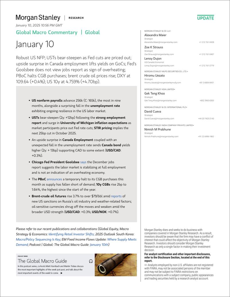 《Morgan Stanley Fixed-Global Macro Commentary January 10-112727141》 - 第1页预览图