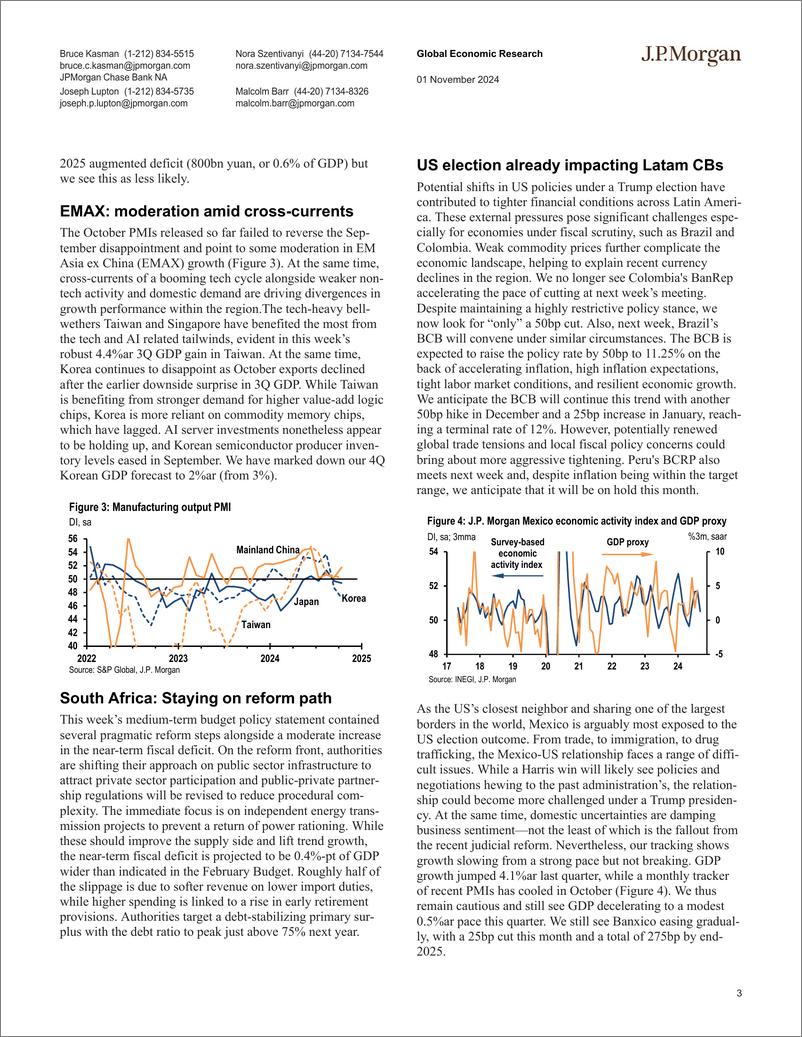 《JPMorgan Econ  FI-Global Data Watch Ready or not ...-111262846》 - 第3页预览图