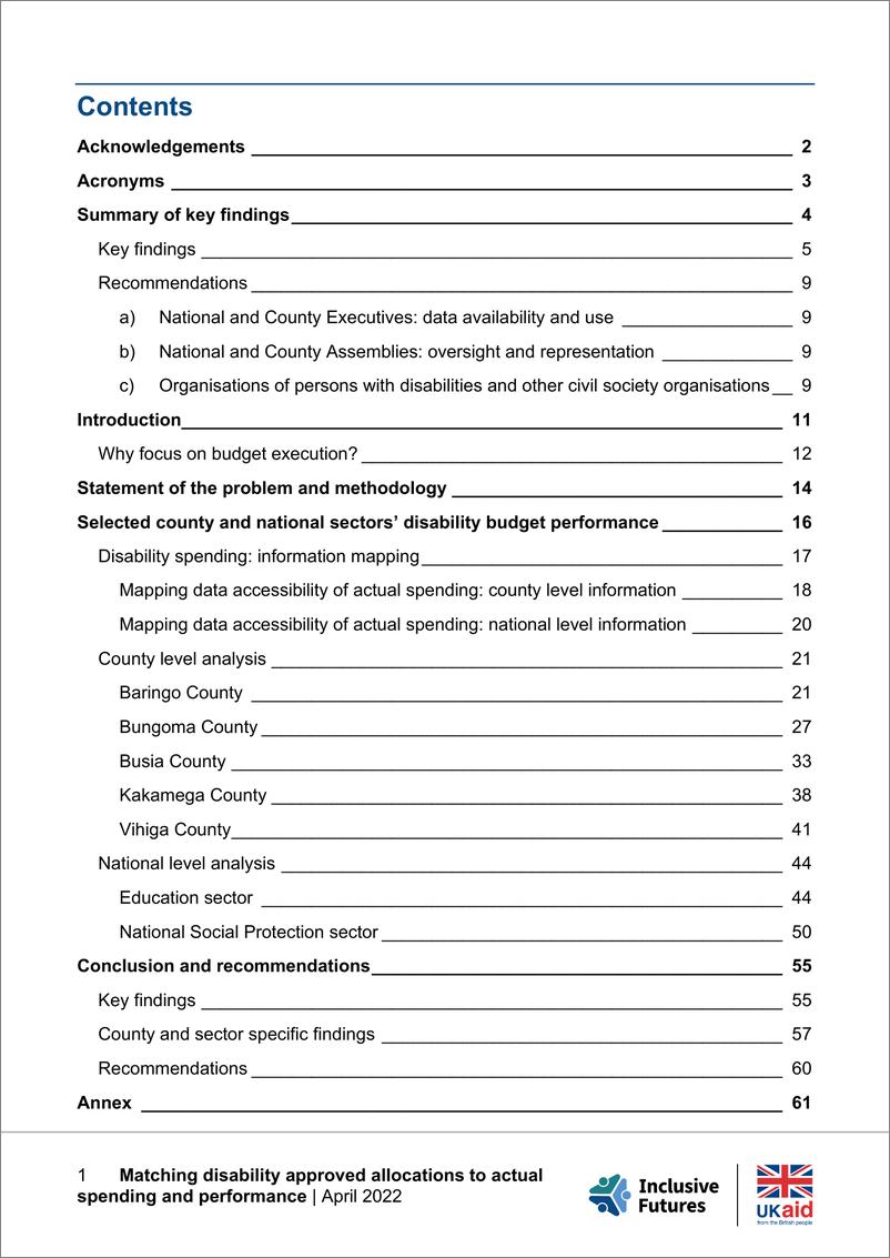 《UKaid-肯尼亚从残疾预算承诺到预算执行：将残疾批准拨款与实际支出和绩效相匹配（英）-2022.5-67页》 - 第3页预览图