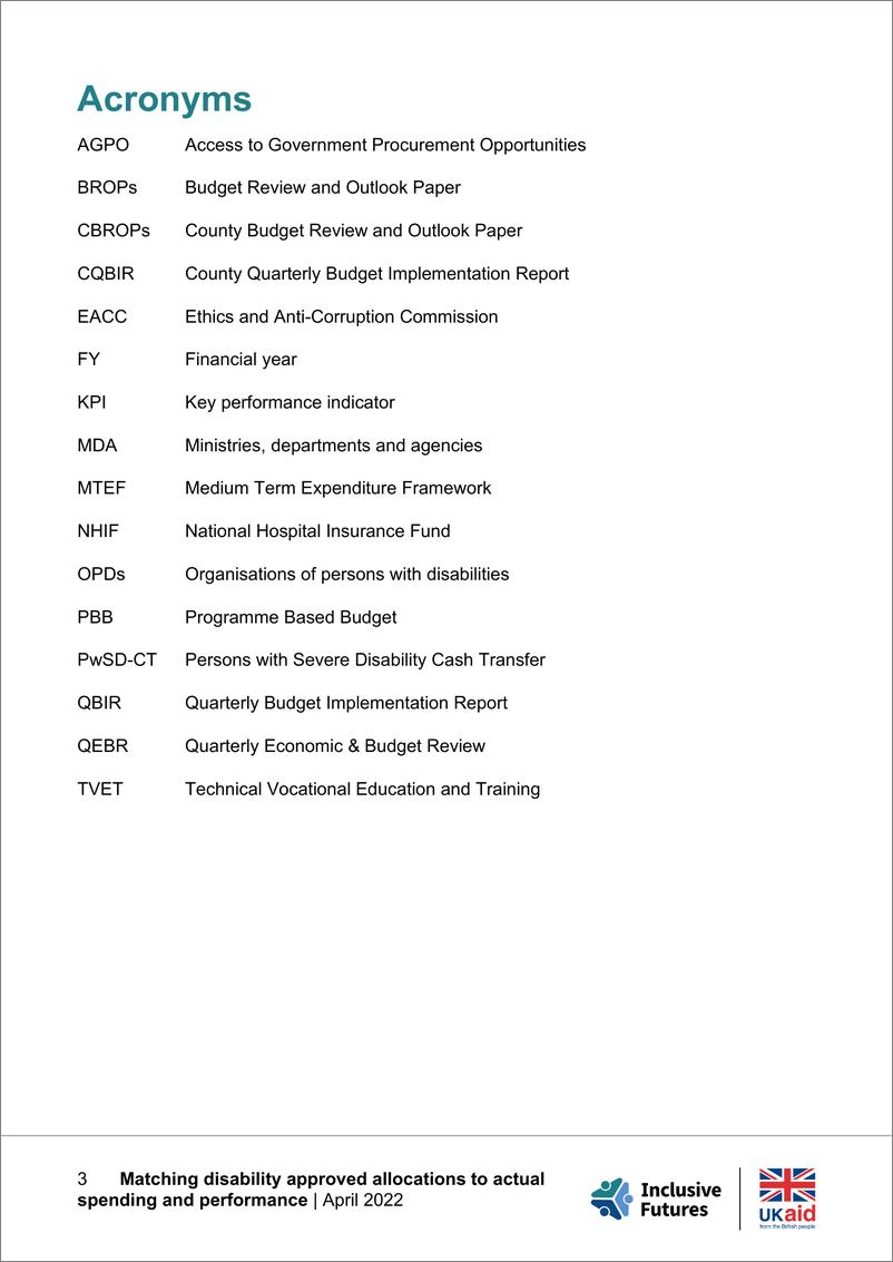《UKaid-肯尼亚从残疾预算承诺到预算执行：将残疾批准拨款与实际支出和绩效相匹配（英）-2022.5-67页》 - 第5页预览图