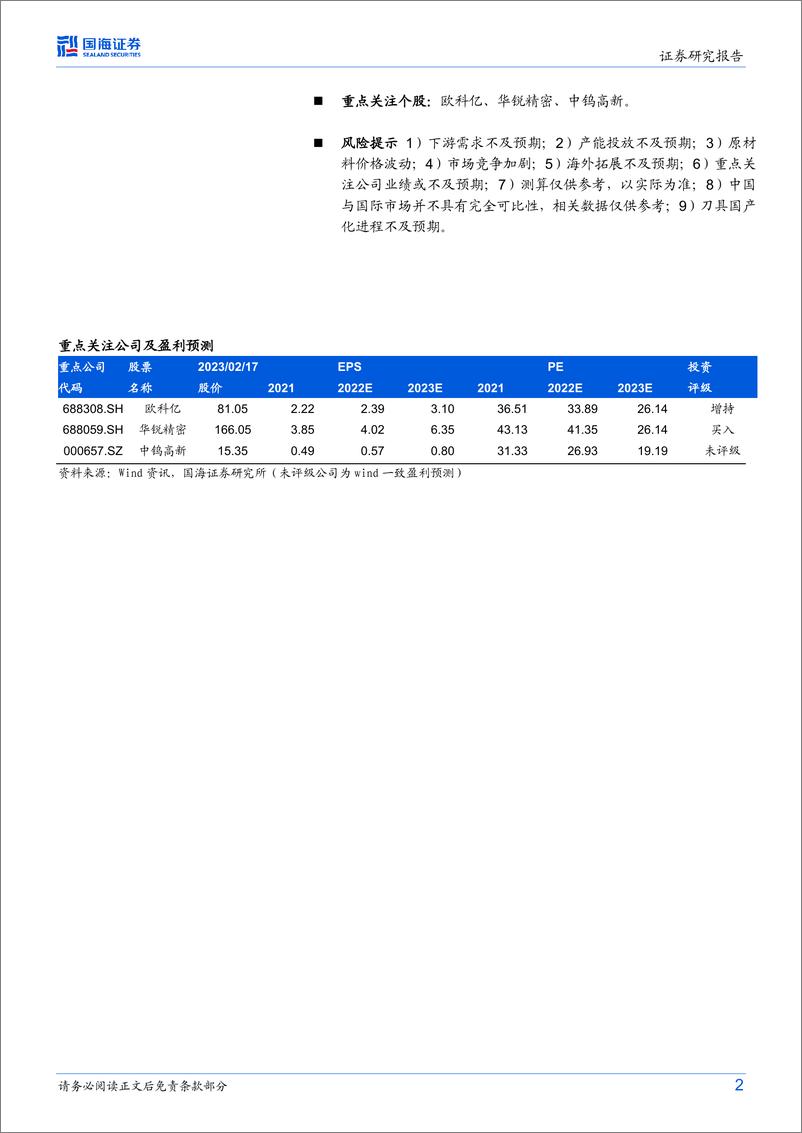 《刀具行业深度研究：国产替代可期，静待龙头成长-20230218-国海证券-27页》 - 第3页预览图