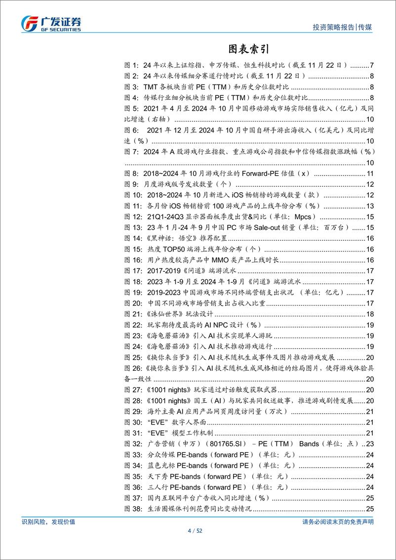 《A股传媒行业2025年投资策略：基本面有望边际改善，期待AI全维赋能-241128-广发证券-52页》 - 第4页预览图