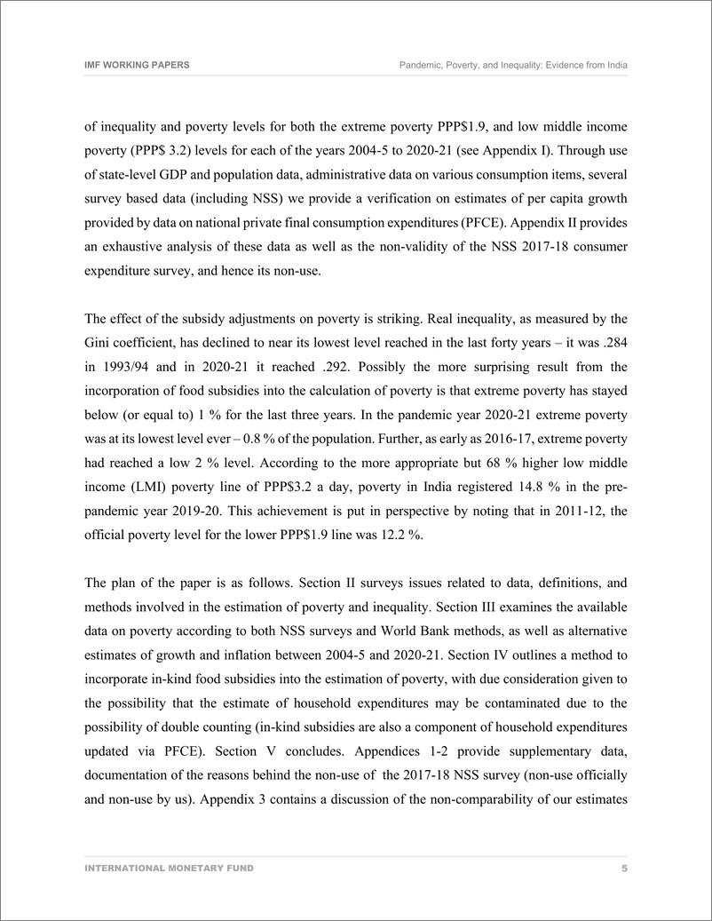 《IMF-流行病、贫困和不平等：来自印度的证据（英）-2022.4-52页》 - 第8页预览图