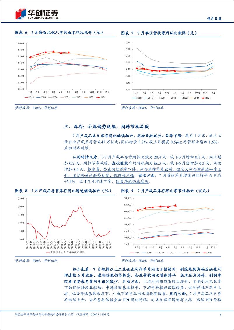 《【债券日报】7月工业企业利润点评：“弱补库”延续，上游份额继续扩张-240828-华创证券-12页》 - 第8页预览图