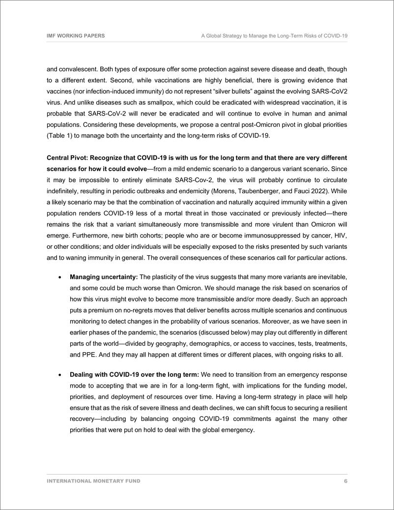 《IMF-全球冠状病毒疾病长期风险管理策略（英）-2022.4-26页》 - 第7页预览图