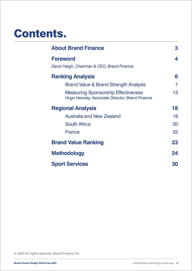 《品牌价值-最有价值和最强的国家橄榄球品牌的2023年度报告（英）-2023》 - 第3页预览图