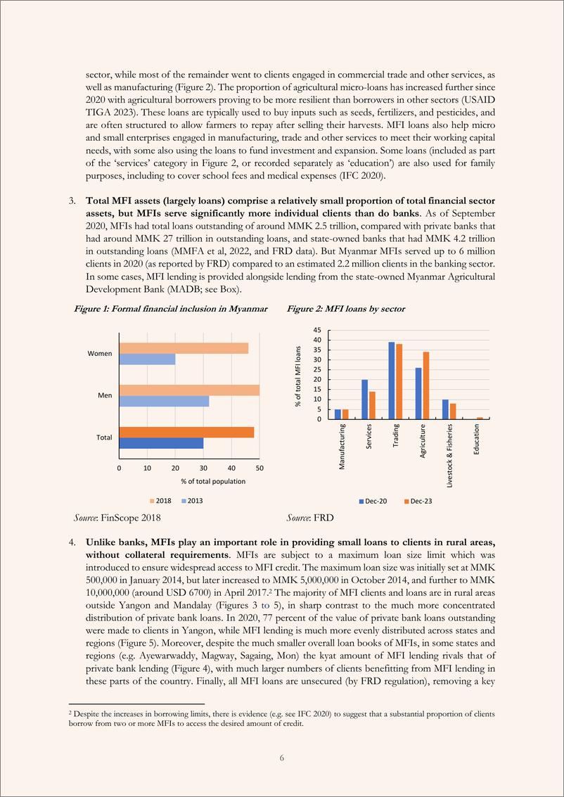 《世界银行-小额融资-宏观挑战：识别和应对缅甸小额融资机构面临的制约因素（英）-2024.5-21页》 - 第6页预览图