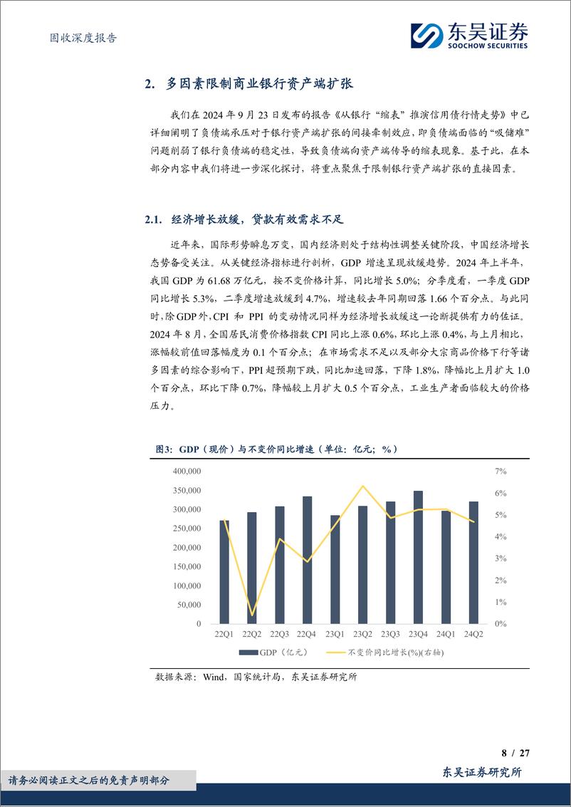 《固收深度报告：银行“缩表”的进阶探究，“因”与“果”，有哪些？-241107-东吴证券-27页》 - 第8页预览图