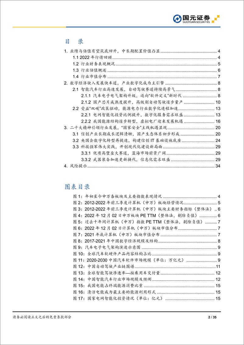 《2023年计算机行业策略：把握数字经济时代机遇，聚焦安全与发展主旋律-20221205-国元证券-35页》 - 第3页预览图