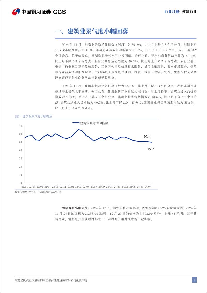 《建筑行业月报：市值考核政策加码，建筑央企率先受益-241231-银河证券-19页》 - 第3页预览图