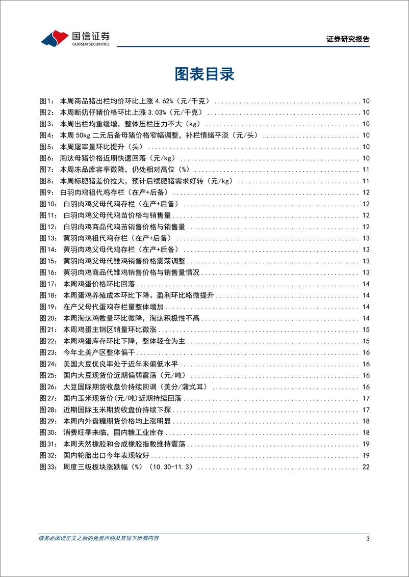 《农林牧渔行业农产品研究跟踪系列报告（83）：生猪价格预计反弹空间有限，淘汰母猪均价继续下探-20231105-国信证券-26页》 - 第4页预览图