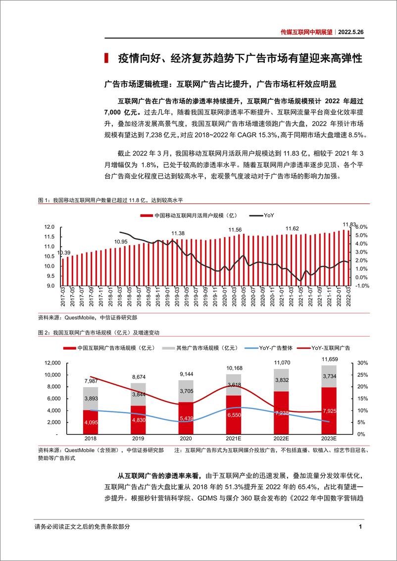 《传媒互联网行业中期展望：消费复苏驱动广告增长，政策筑底边际影响可控-20220526-中信证券-38页》 - 第6页预览图