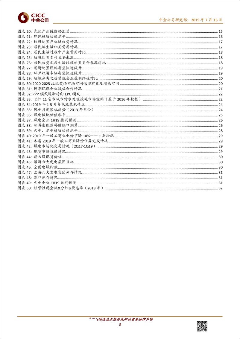 《公用事业新能源行业2019年下半年展望：寻找结构性机会和防守价值-20190715-中金公司-35页》 - 第4页预览图