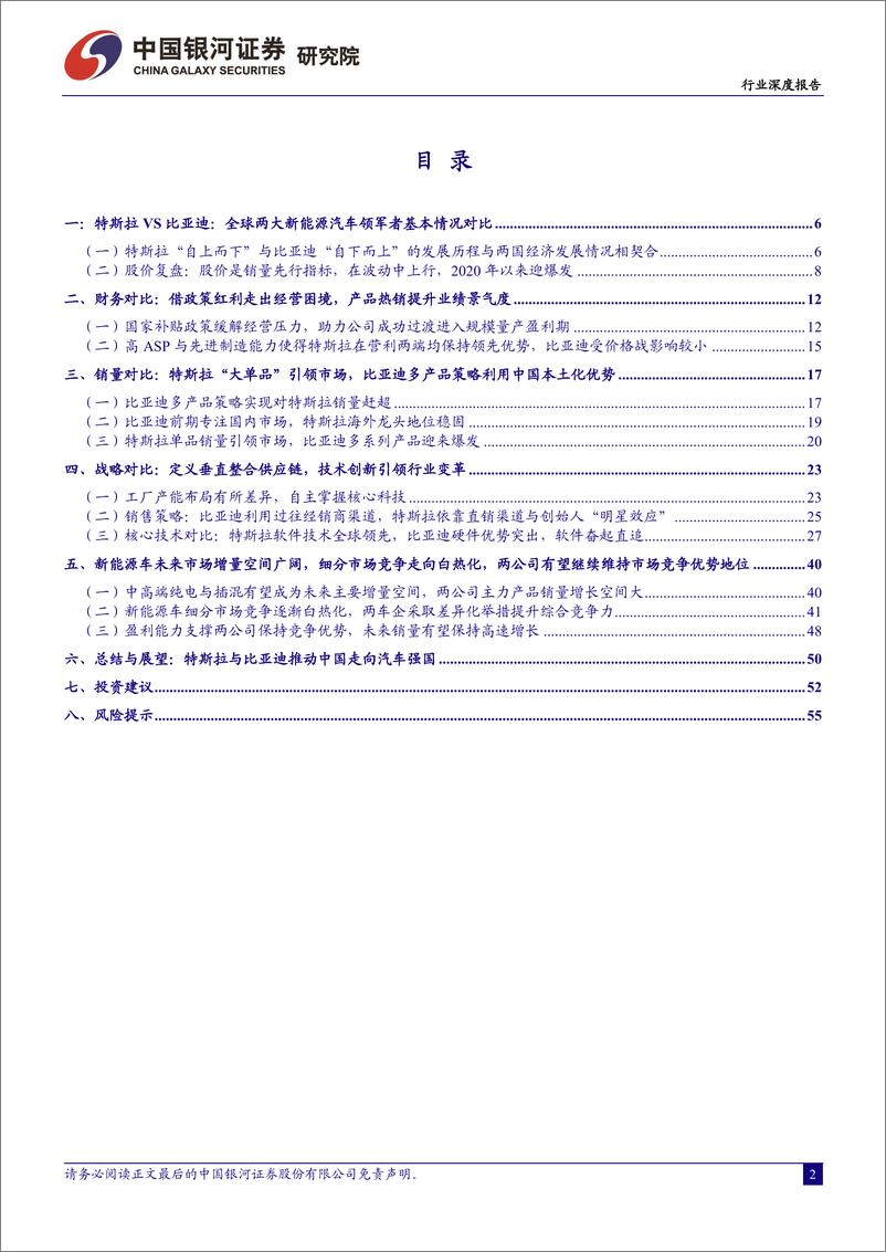 《汽车行业中美新能源汽车工业对比：特斯拉+比亚迪，引领中国汽车强国之路-20230724-银河证券-56页》 - 第3页预览图