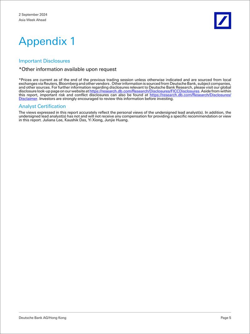 《Deutsche Bank-Asia Week Ahead What you need to know 2 - 6 Sept-110128158》 - 第5页预览图