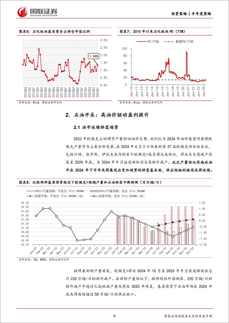 《石油石化行业2024年度中期投资策略：上游资源紧平衡，下游需求慢复苏-240711-国联证券-17页》 - 第6页预览图