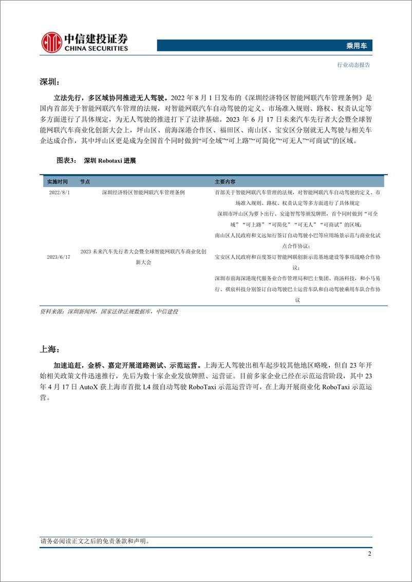 《乘用车行业：Robotaxi逐步商业化，助推智驾产业链发展-20230730-中信建投-20页》 - 第5页预览图