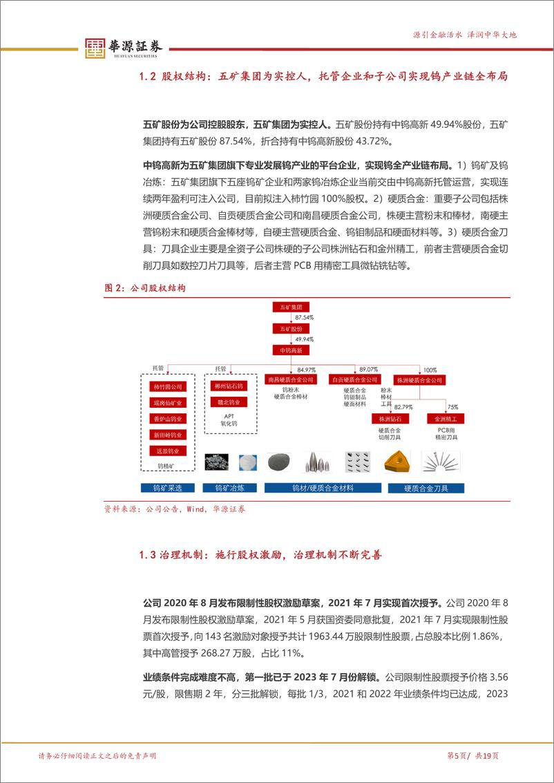 《华源证券-中钨高新-000657-钨产业链龙头，钨矿资源注入打开成长空间》 - 第5页预览图