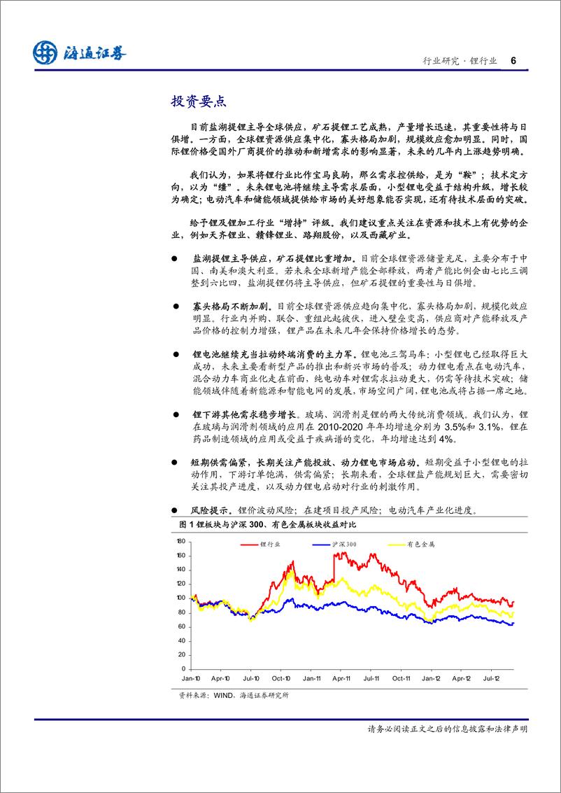 《海通证券-锂行业深度报告：千锂马-需求为鞍,技术做缰》 - 第7页预览图