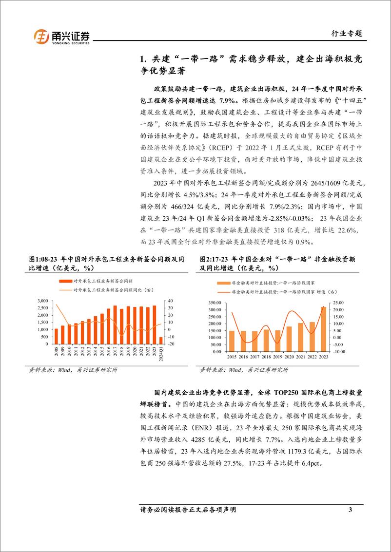 《建筑装饰行业专题报告：建企出海积极，关注国际工程板块》 - 第3页预览图