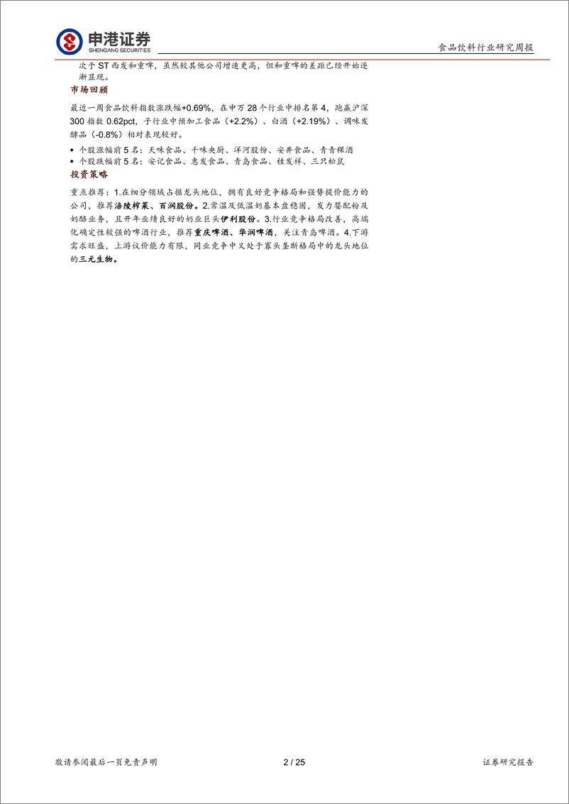 《食品饮料行业年报及一季报点评：布局正当时-20220505-申港证券-25页》 - 第3页预览图