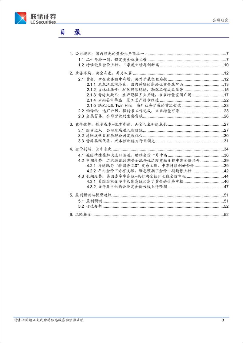 《山金国际(000975)黄金新贵，整装待发-241111-联储证券-54页》 - 第3页预览图