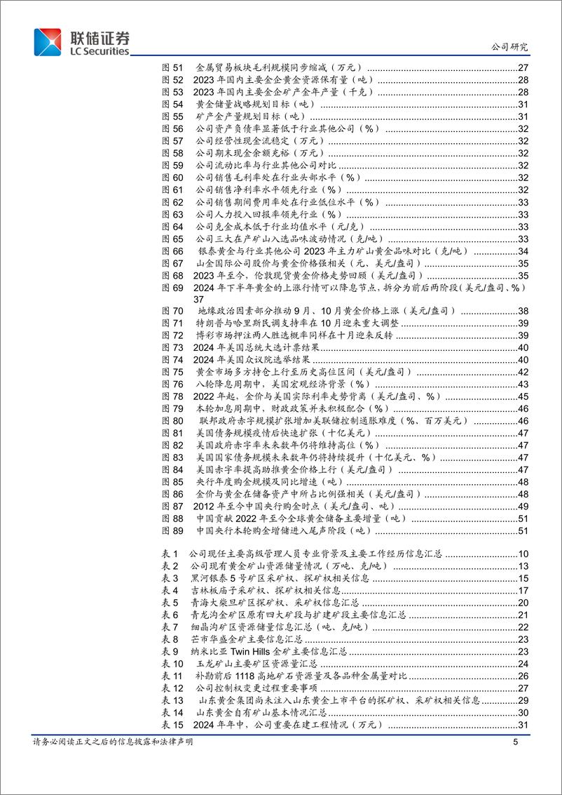 《山金国际(000975)黄金新贵，整装待发-241111-联储证券-54页》 - 第5页预览图