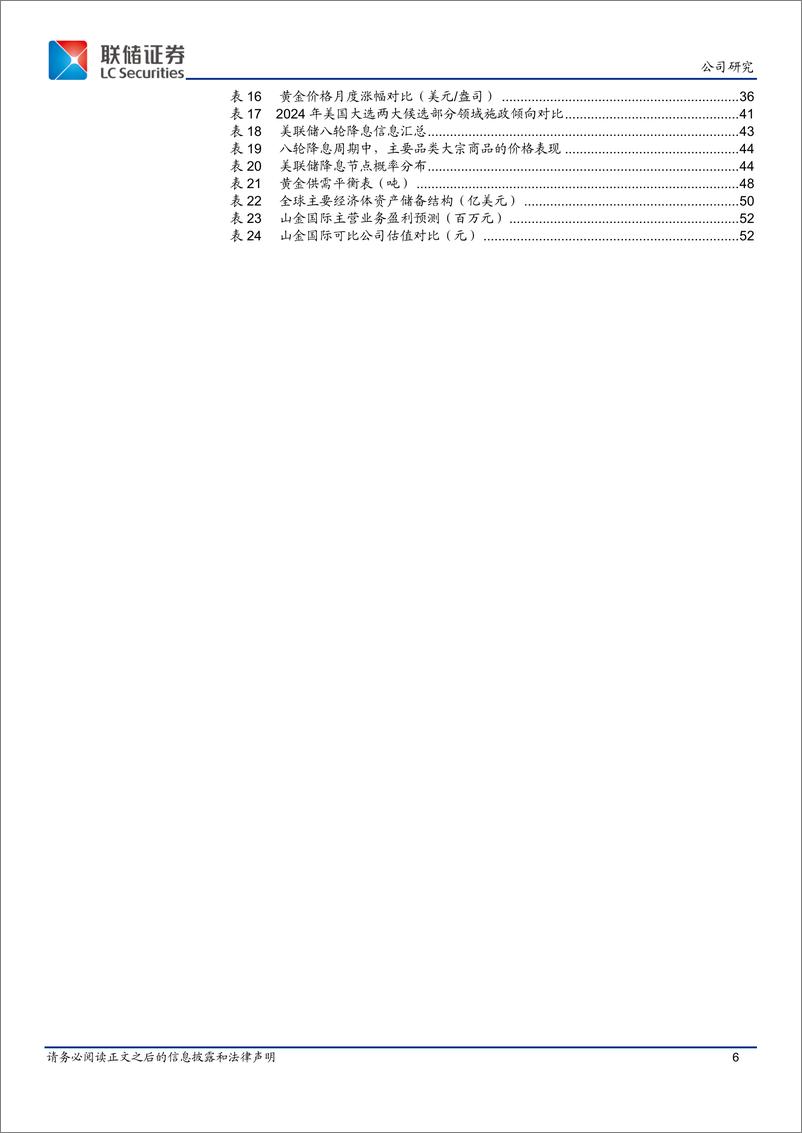 《山金国际(000975)黄金新贵，整装待发-241111-联储证券-54页》 - 第6页预览图