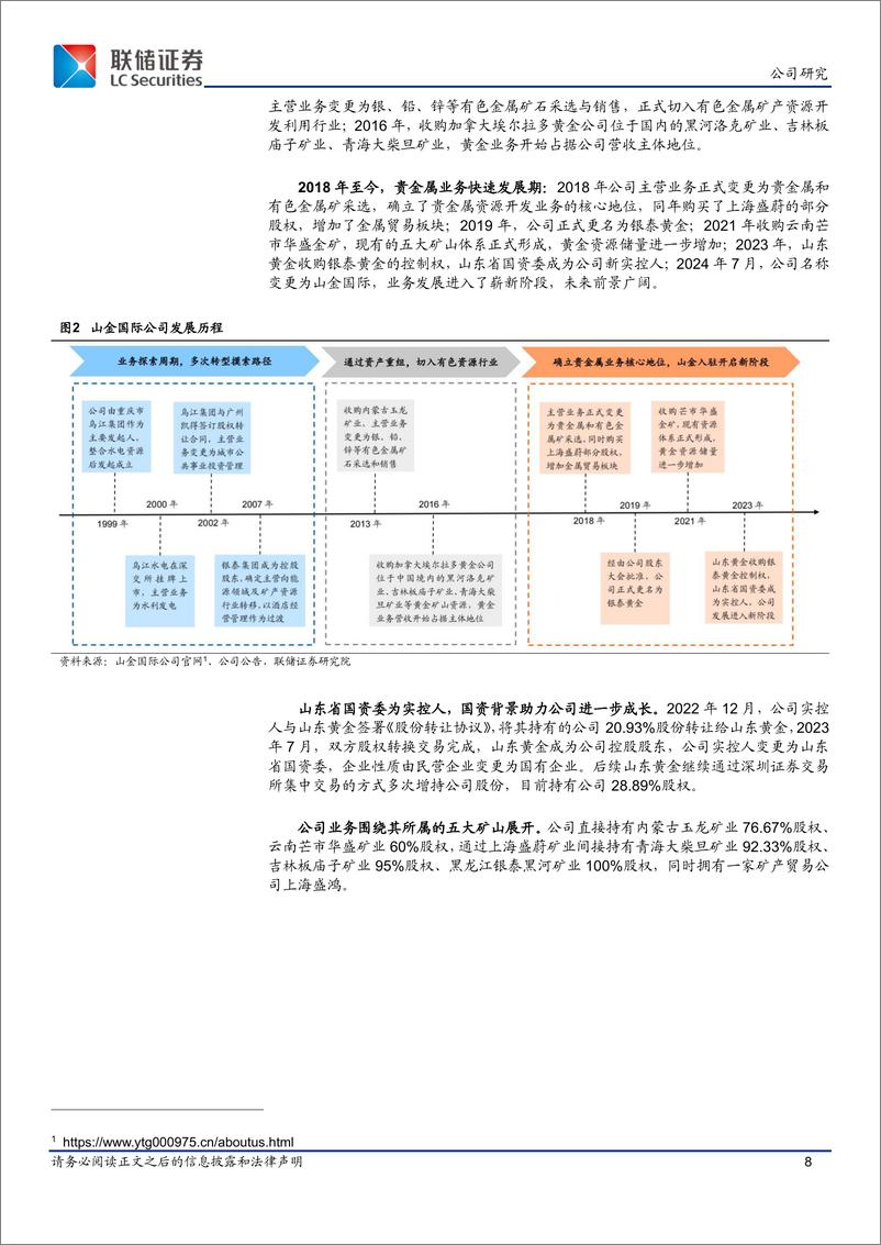 《山金国际(000975)黄金新贵，整装待发-241111-联储证券-54页》 - 第8页预览图