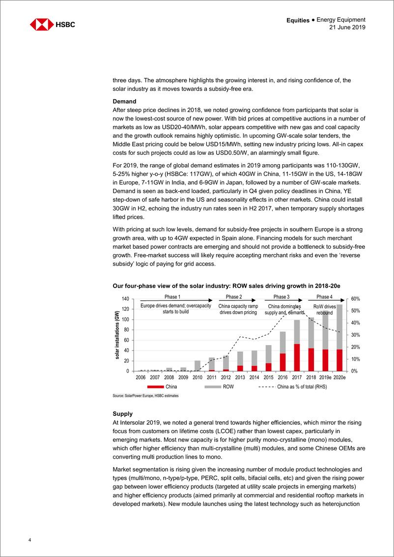 《汇丰银行-欧洲-能源设备行业-上游太阳能产业：中国加强控制-2019.6.21-21页》 - 第5页预览图