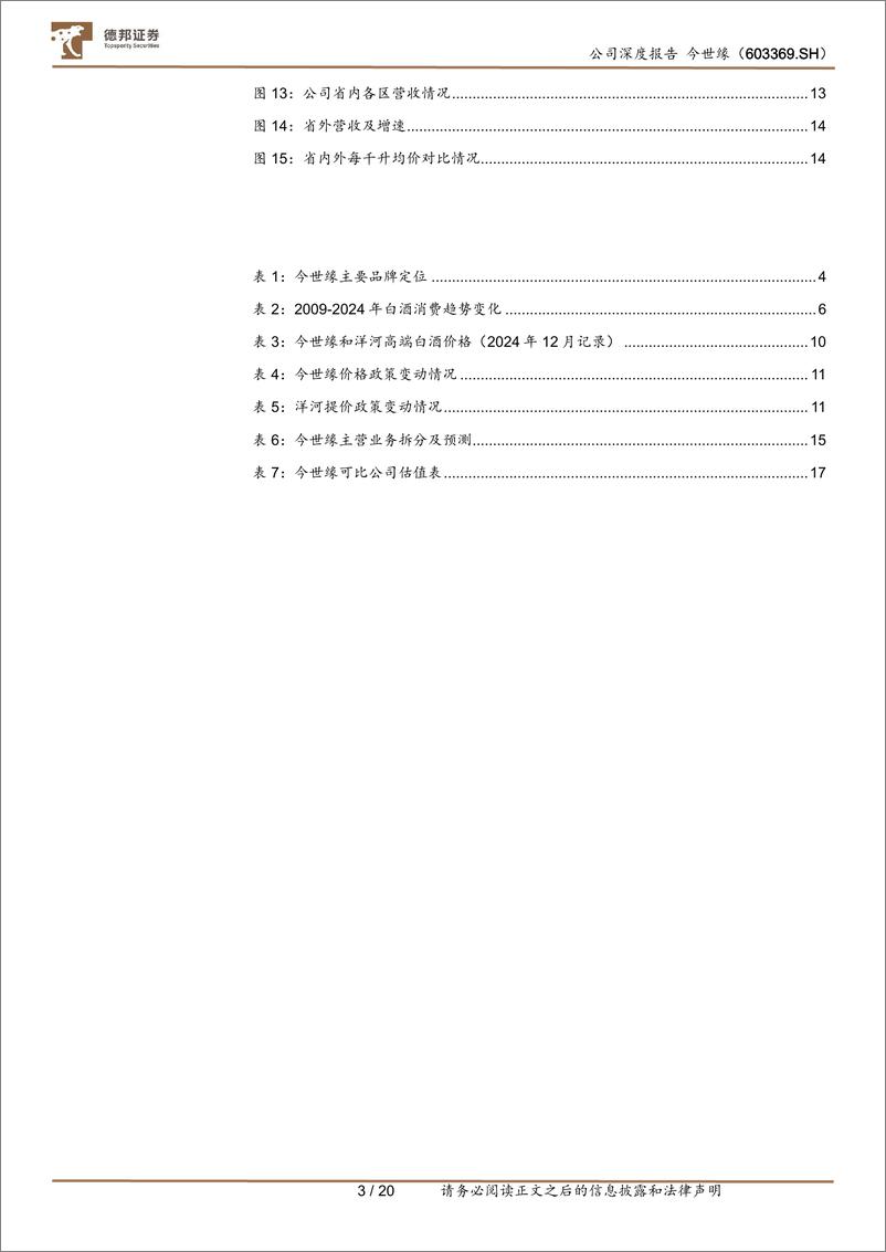 《今世缘(603369)深度报告：稳中求进，成长可期-250110-德邦证券-20页》 - 第3页预览图