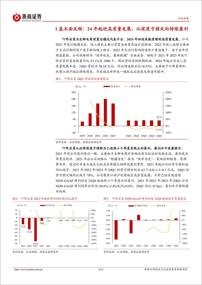 《互联网电商行业深度报告-叮咚买菜：精耕细作迎高质量增长-240626-浙商证券-13页》 - 第4页预览图