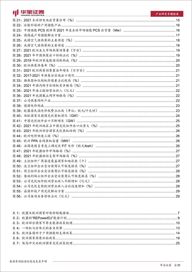 《新能源行业海外市场专题报告：俄乌冲突加剧欧洲能源转型，看好光储热高边际增量-20221014-华宝证券-30页》 - 第4页预览图