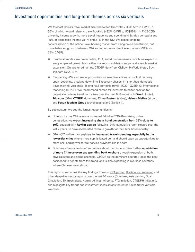 《China Travel & Leisur Investment opportunities and long-term themes across six verticals (1)》 - 第4页预览图