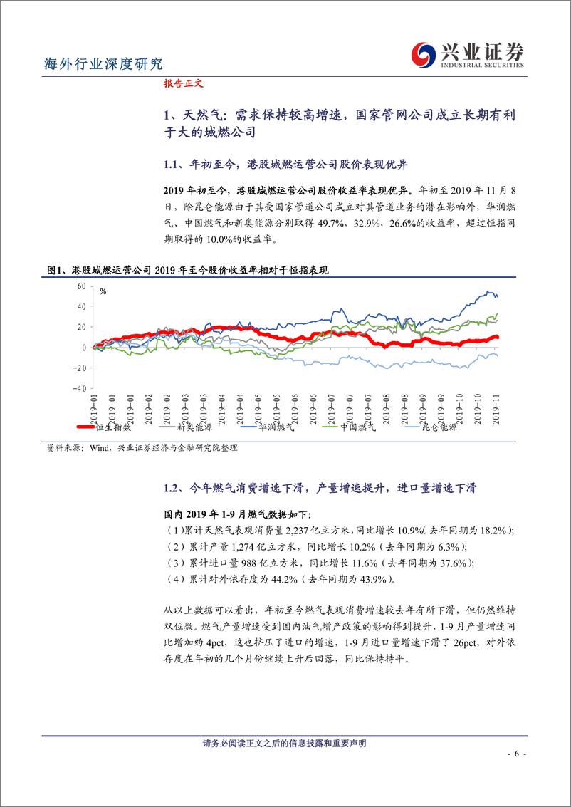 《能源与公用事业行业：燃气前景乐观，油服景气依旧，光伏制造看好寡头，风电运营商静待补贴-20191110-兴业证券-45页》 - 第7页预览图