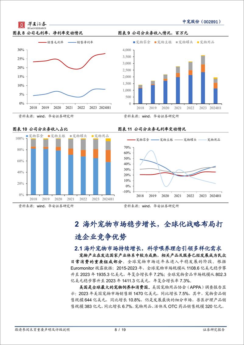 《中宠股份(002891)境外业务稳中有进，国内自主品牌值得期待-250226-华安证券-19页》 - 第8页预览图