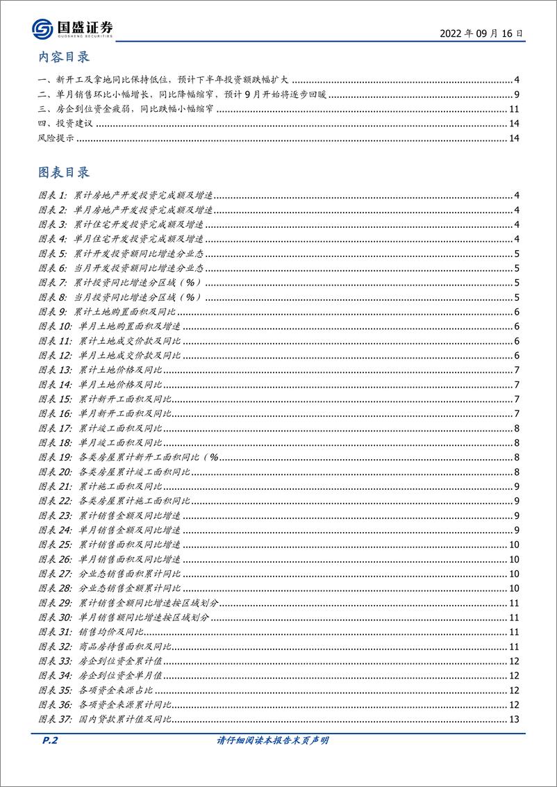 《房地产开发行业8月统计局数据点评：销售小幅复苏竣工环比大增，新开工及拿地疲弱导致下半年投资承压》 - 第2页预览图