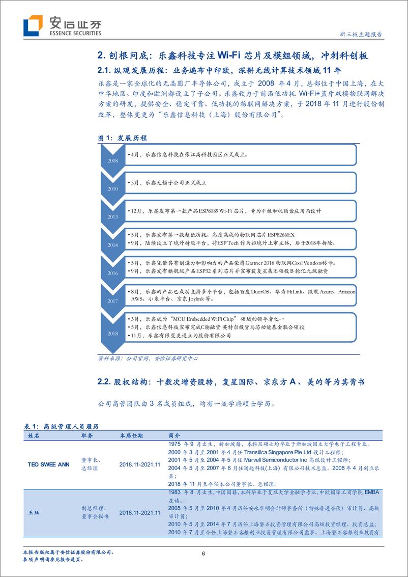 《科创板受理公司巡礼系列之（六）：乐鑫科技，IoT到AIoT，物联网芯片龙头冲刺科创板-20190421-安信证券-28页》 - 第7页预览图