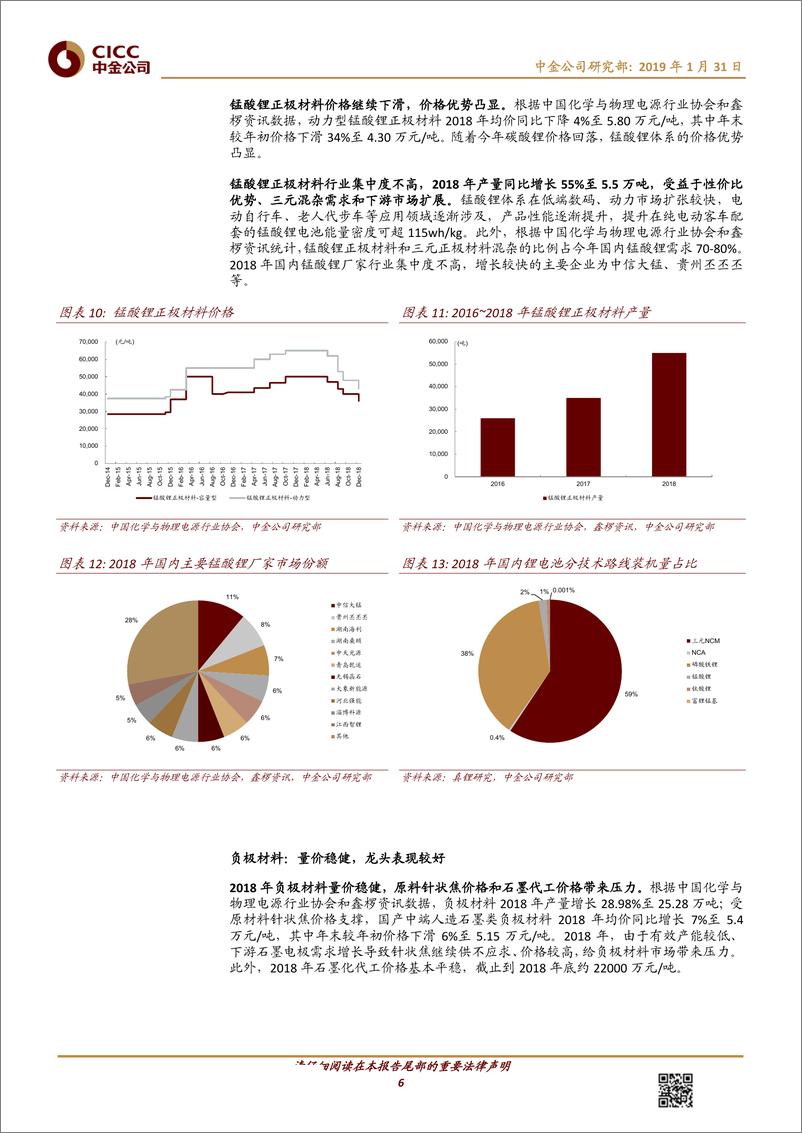 《化工行业锂电池材料年度回顾：以量补价，龙头胜出-20190131-中金公司-18页》 - 第7页预览图