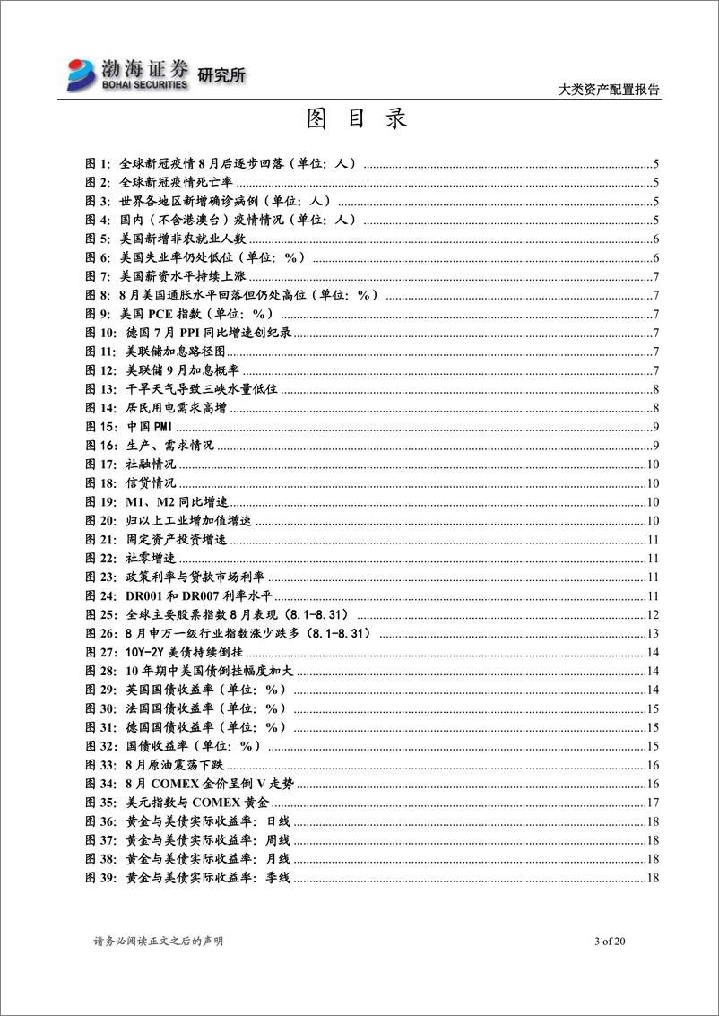 《2022年9月大类资产配置报告：油价仍以震荡为主，美元指数压制金价-20220906-渤海证券-20页》 - 第4页预览图