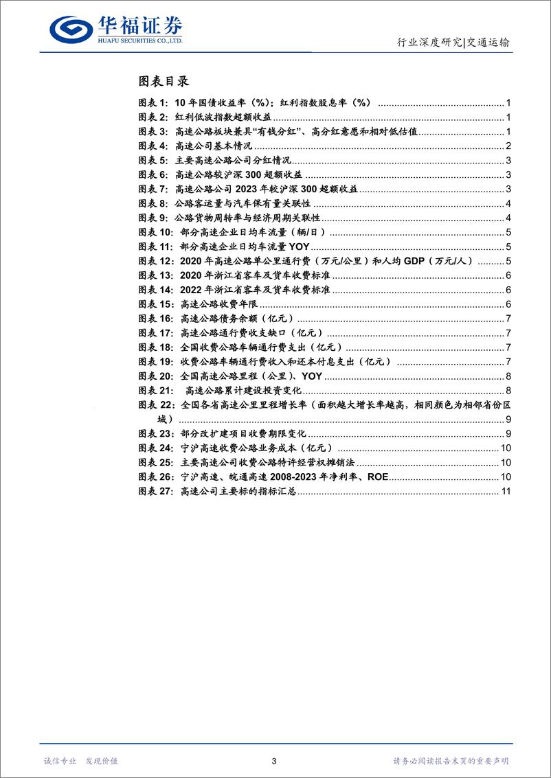 《交通运输行业高股息系列二：高速公路行业透视，收费年限延长%2b分红比例抬升提升配置价值-240625-华福证券-16页》 - 第3页预览图